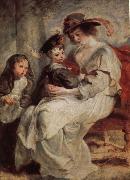 Peter Paul Rubens Helena Darfur Mans and her children s portraits oil painting on canvas